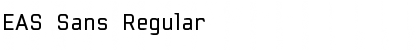 EAS Sans Regular