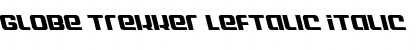 Globe Trekker Leftalic Italic Font