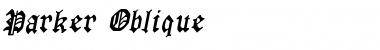 Parker Oblique Font