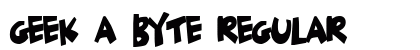 Geek a byte Regular font free download