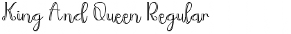 King And Queen Regular Font