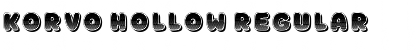 Korvo Hollow Regular Font