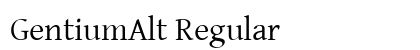 GentiumAlt Regular font free download