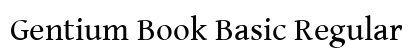 Gentium Book Basic Regular font free download