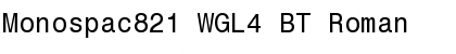 Monospac821 WGL4 BT Font