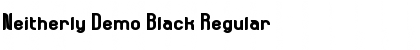 Neitherly Demo Black Regular Font