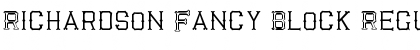 Download Richardson Fancy Block Font