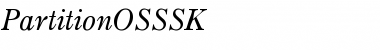 PartitionOSSSK Regular Font