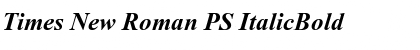 Times New Roman PS ItalicBold