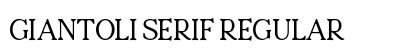 Giantoli Serif Regular preview