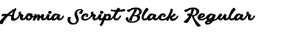 Aromia Script Black Regular Font