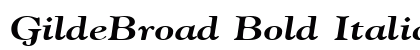 GildeBroad Bold Italic font free download