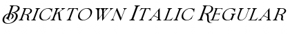 Download Bricktown Italic Font