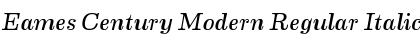 Eames Century Modern Regular Italic Font