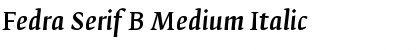 Fedra Serif B Medium Italic