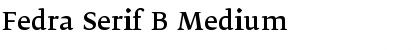 Fedra Serif B Medium Font