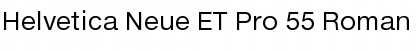 Helvetica Neue ET Pro 55 Roman Font