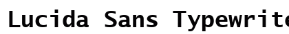 Lucida Sans Typewriter Bold Preview