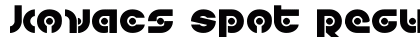 Kovacs Spot Regular Font Kovacs Spot Regular Font Preview