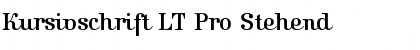 Download Kursivschrift LT Pro Font