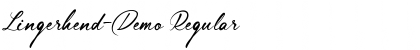 Lingerhend-Demo Regular Font