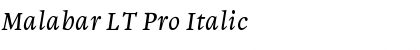 Download Malabar LT Pro Font