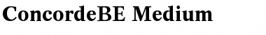 ConcordeBE-Medium Medium Font