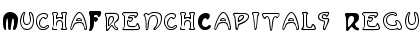 MuchaFrenchCapitals Regular Font