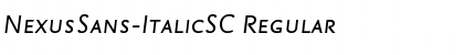 Download NexusSans-ItalicSC Font