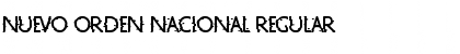 Nuevo Orden Nacional Regular Font