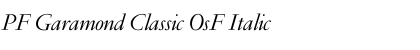 PF Garamond Classic OsF Italic