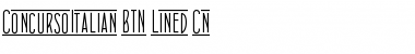 ConcursoItalian BTN Lined Cn Regular Font