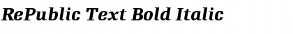 RePublic Text Bold Italic