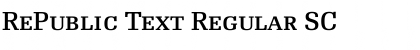 RePublic Text Regular SC
