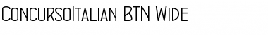 Download ConcursoItalian BTN Wide Font