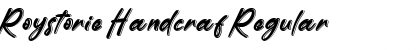 Download Roystorie Handcraf Font