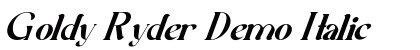 Goldy Ryder Demo Italic preview Goldy Ryder Demo Italic preview