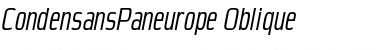 CondensansPaneurope Italic
