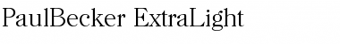 Download PaulBecker-ExtraLight Font