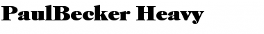 Download PaulBecker-Heavy Font