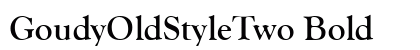 GoudyOldStyleTwo Bold Preview