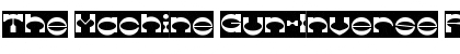 The Machine Gun-Inverse Regular Font