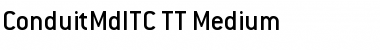 ConduitMdITC TT Medium Font
