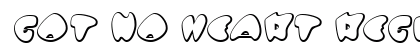 Got No Heart Regular font free download