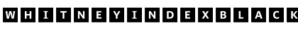 WhitneyIndexBlack SquareBd Font