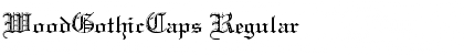 WoodGothicCaps Regular Font