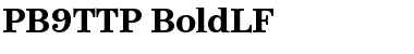 PB9TTP-BoldLF Font