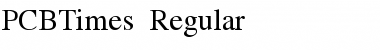PCBTimes Regular Font