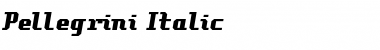 Pellegrini Italic Font