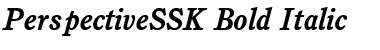 PerspectiveSSK Bold Italic Font